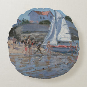 Cojín Redondo Sur blanco Mer Francia de Palais del velero