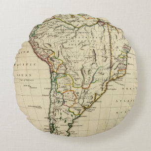 Cojín Redondo Suramérica con los límites resumidos