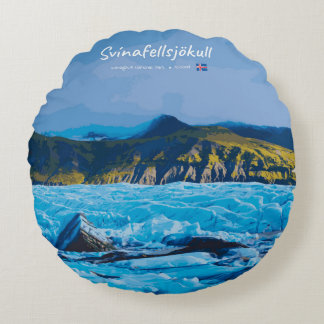 Cojín Redondo Svínafellsjökull, Iceland -  Glacier View