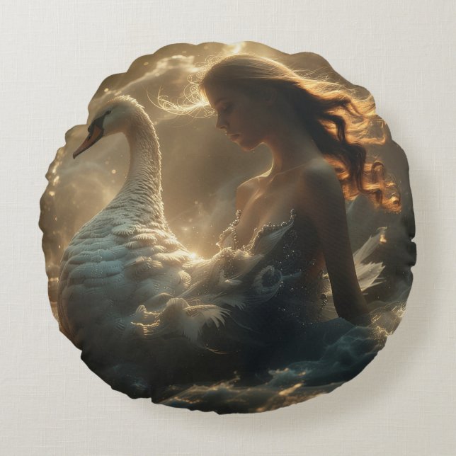 COJÍN REDONDO SWAN LAKE - BALLET & DANCE - (Anverso)