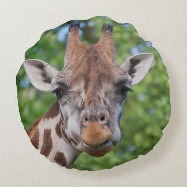 Cojín Redondo Sweet Curios Giraffe (Reverso)