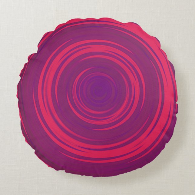 Cojín Redondo Swirl round throw pillow (Anverso)