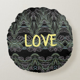 Cojín Redondo Swirls Soft Amor