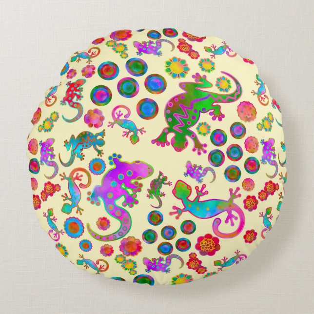 Cojín Redondo Tails from the Nursery at Sun Up (Anverso)