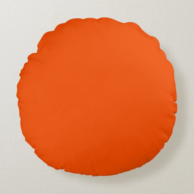Cojín Redondo Tangelo Naranja (Anverso)