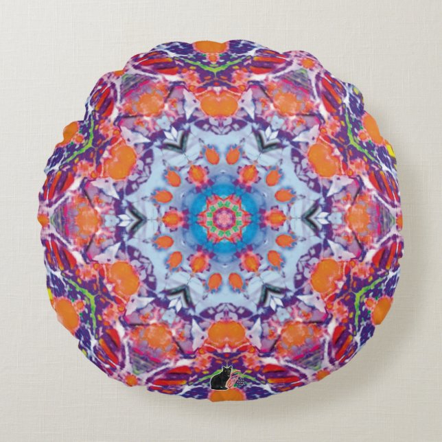 Cojín Redondo Tánger Kaleidoscope (Anverso)