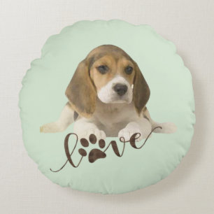 Cojín Redondo Tapiz Beagle Faux Canvas Print Acrylic Print Tr
