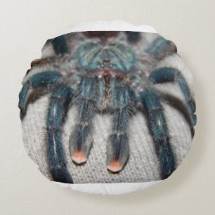 Cojín Redondo tarantula azul