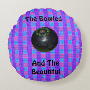 Cojín Redondo Tartán Bowls Bowls Bowls de césped para un diseño