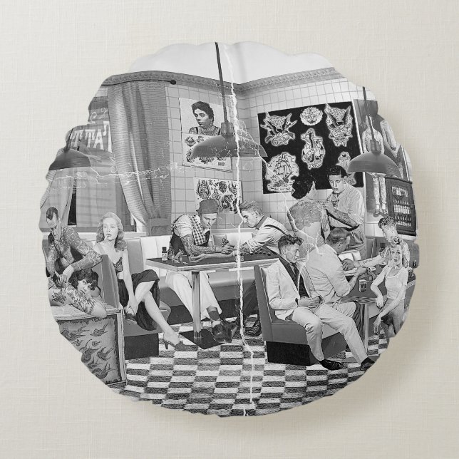 Cojín Redondo Tattoo You! (Anverso)