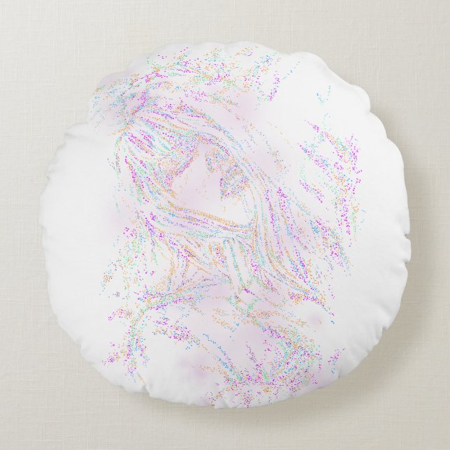 Cojín Redondo Taylor Swift (Arte de fan) (Anverso)