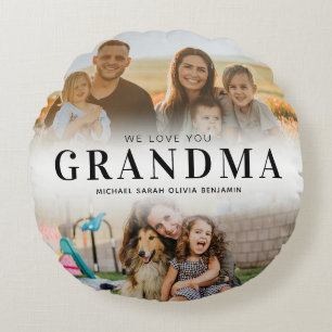 Cojín Redondo Te Ama Abuela Personalizada 2 Foto