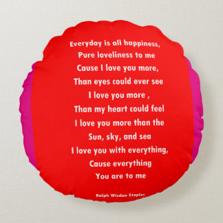 Cojín Redondo Te amo