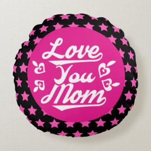 Cojín Redondo Te amo mamá - Día de la Madre