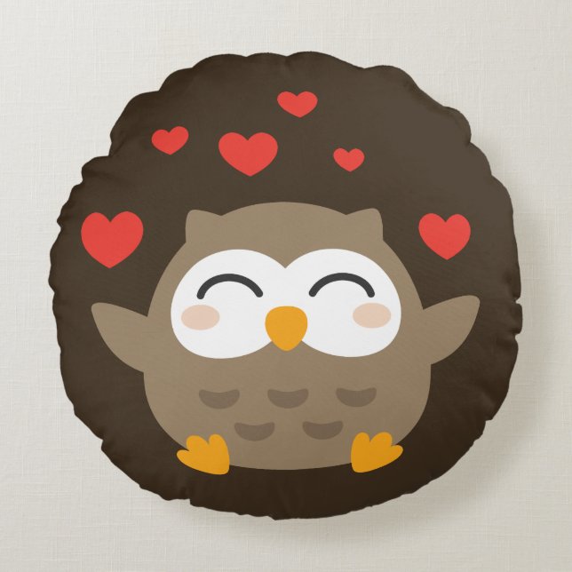 Cojín Redondo Te debo el Ilustracion (Anverso)