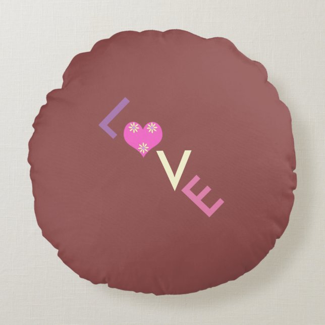 Cojín Redondo Te encantará este Bonito (Anverso)