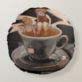 Cojín Redondo Té para Dos