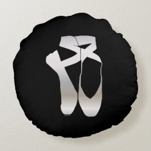 Cojín Redondo Team Pointe Ballet Silhouette