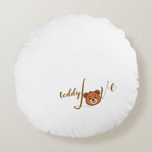 Cojín Redondo Teddy Love Round Pillow