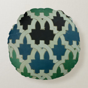Cojín Redondo Tejas de Azulejos del trono de los sultanes