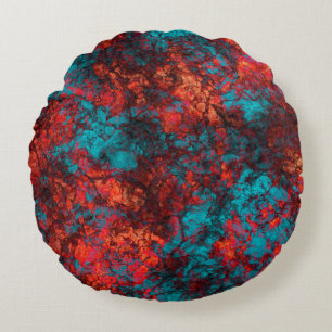 Cojín Redondo Tejido azul oscuro texturado granito de mármol ant