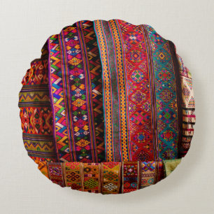 Cojín Redondo Tejidos butaneses en venta