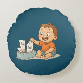 Cojín Redondo Tejidos en problemas