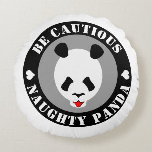 Cojín Redondo Ten Cuidado, Panda.
