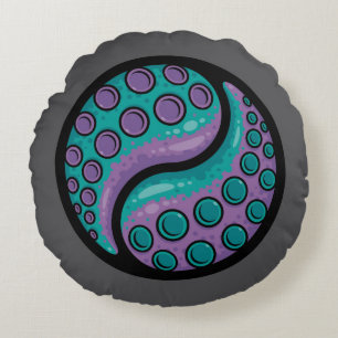 Cojín Redondo Tentacle Yin Yang