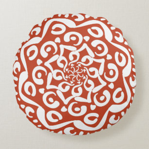 Cojín Redondo Terracotta Mandala