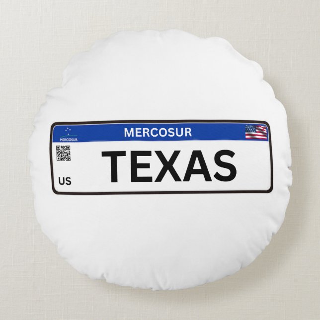 Cojín Redondo Texas Mercosur (Anverso)