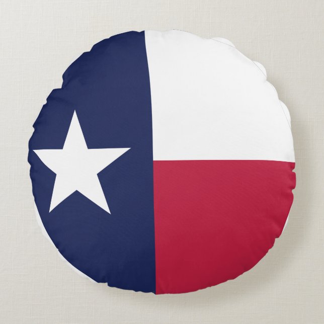 Cojín Redondo Texas State Flag (Anverso)