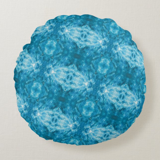 Cojín Redondo Textura #11 de la obra Cerezas (Anverso)