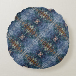 Cojín Redondo Textura #12 de obra Amanecer