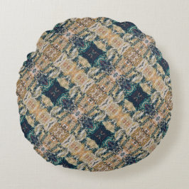 Cojín Redondo Textura #13 de obra Amanecer