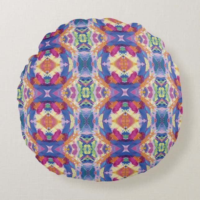 Cojín Redondo Textura #1 de la obra Piña (Anverso)