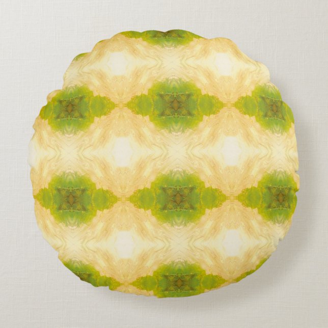 Cojín Redondo Textura #25 de la obra Nuit (Anverso)