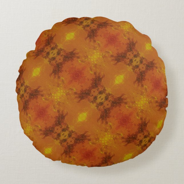 Cojín Redondo Textura #28 de la obra Nuit (Anverso)