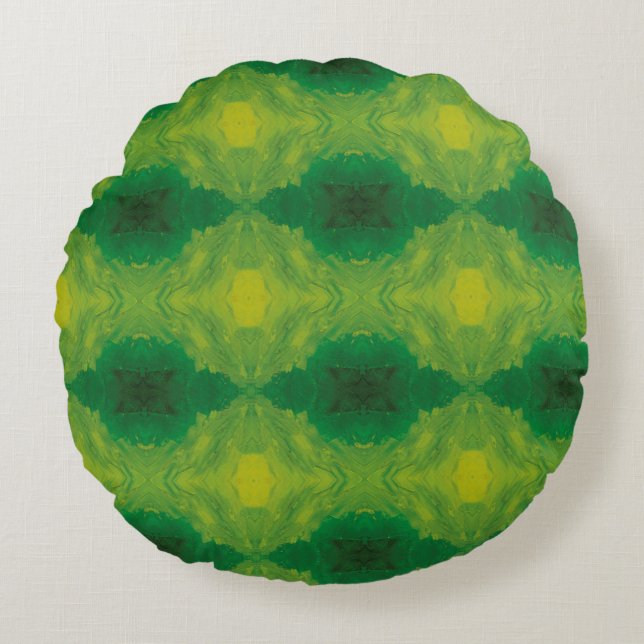 Cojín Redondo Textura #31 de la obra Nuit (Anverso)