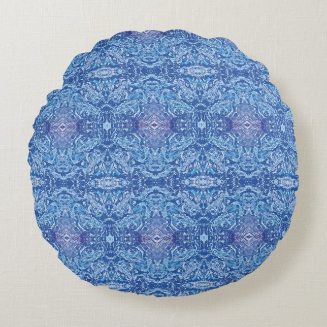 Cojín Redondo Textura #33 de obra Horizonte (Anverso)