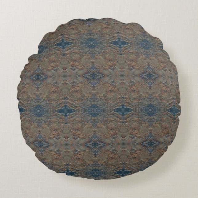 Cojín Redondo Textura #37 de obra Amanecer (Anverso)