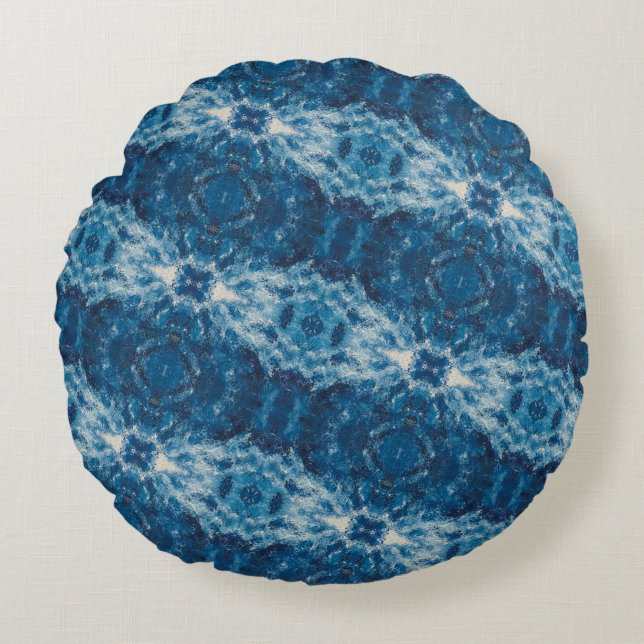 Cojín Redondo Textura #3 de la obra Cerezas (Anverso)