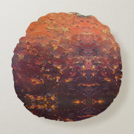 Cojín Redondo Textura #3 de la obra La puesta del sol