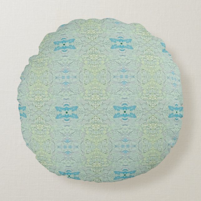 Cojín Redondo Textura #40 de obra Amanecer (Anverso)