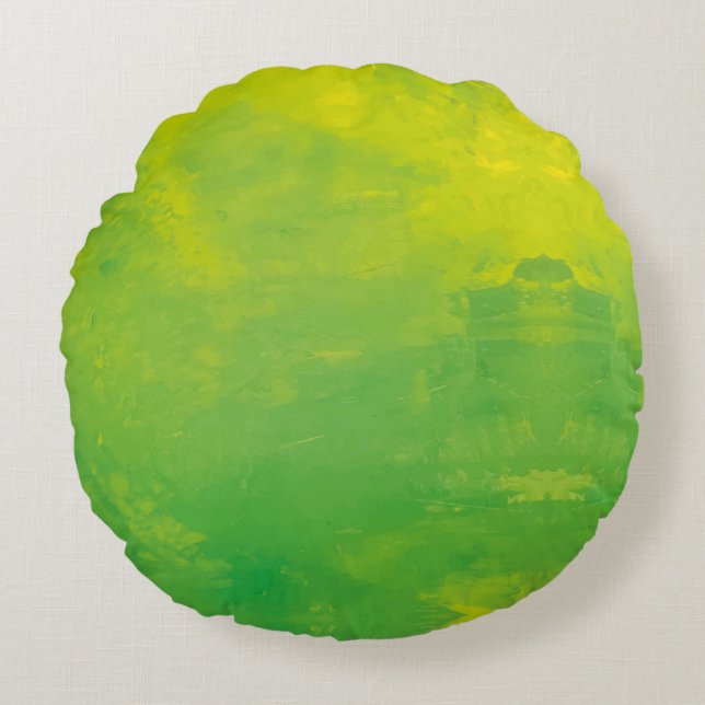 Cojín Redondo Textura #45 de la obra Nuit (Anverso)