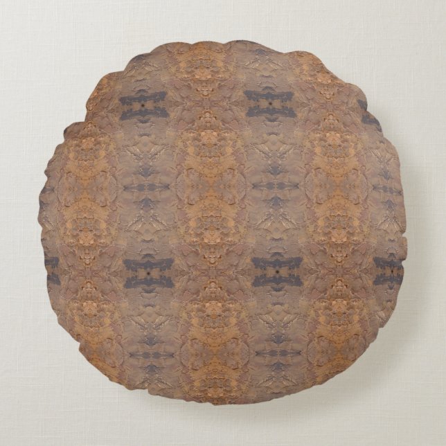 Cojín Redondo Textura #9 de obra Amanecer (Anverso)