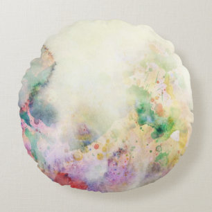 Cojín Redondo Textura abstracta del grunge con la pintura de la