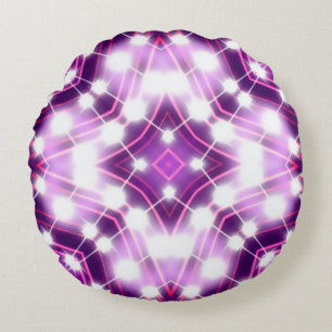 Cojín Redondo Textura de fondo de focos dinámicos