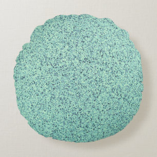 Cojín Redondo Textura de hormigón verde de primavera pastel