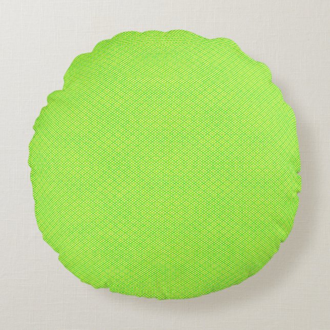 Cojín Redondo Textura de piel verde (Anverso)